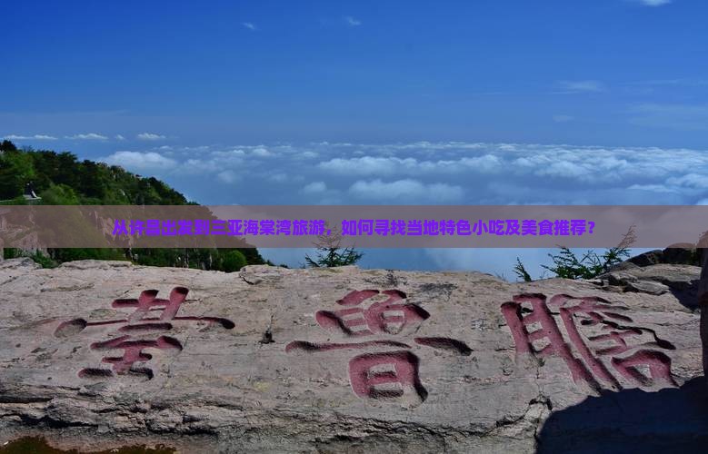 从许昌出发到三亚海棠湾旅游，如何寻找当地特色小吃及美食推荐？