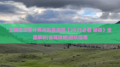 上饶去三亚分界洲岛自由团