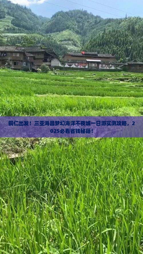 铜仁去三亚海昌梦幻海洋不夜城一日游