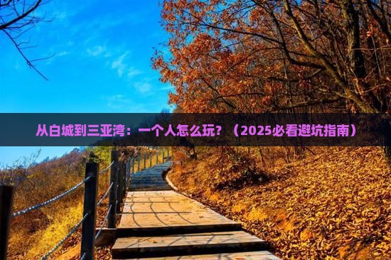 白城去三亚三亚湾个人游