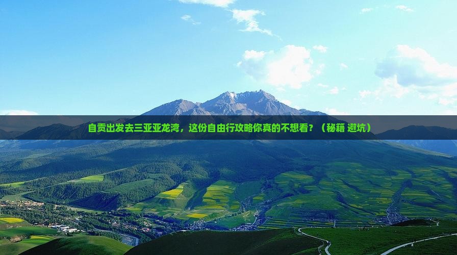 自贡前往三亚亚龙湾国际玫瑰谷自由行