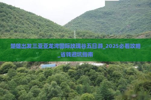 楚雄出发三亚亚龙湾国际玫瑰谷五日游