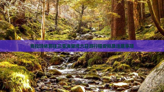 克拉玛依前往三亚海棠湾六日游