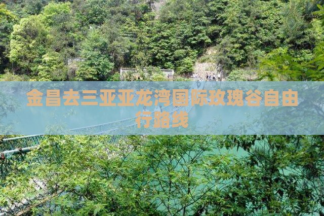 金昌去三亚亚龙湾国际玫瑰谷自由行