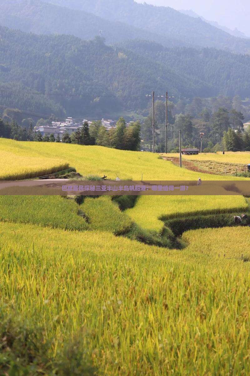 巴彦居民探秘三亚半山半岛帆船港：哪里值得一游？