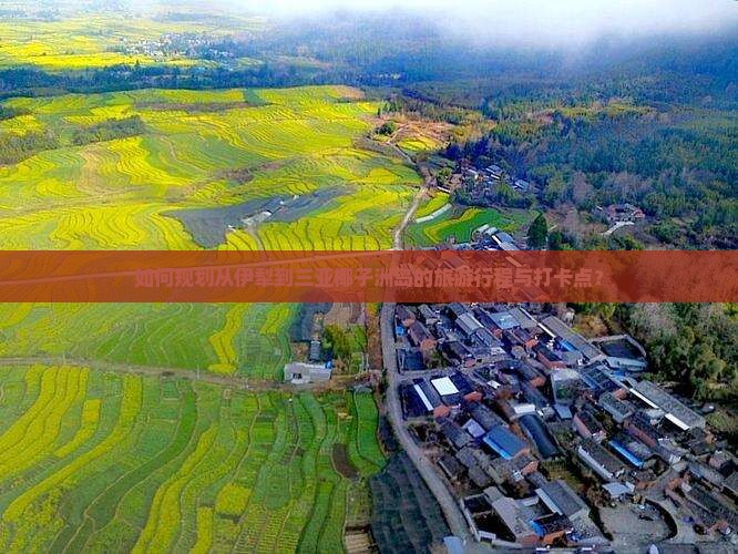 如何规划从伊犁到三亚椰子洲岛的旅游行程与打卡点？