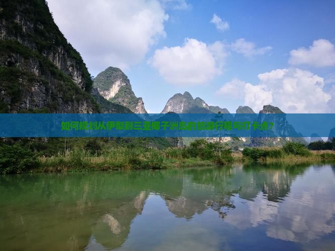 如何规划从伊犁到三亚椰子洲岛的旅游行程与打卡点？