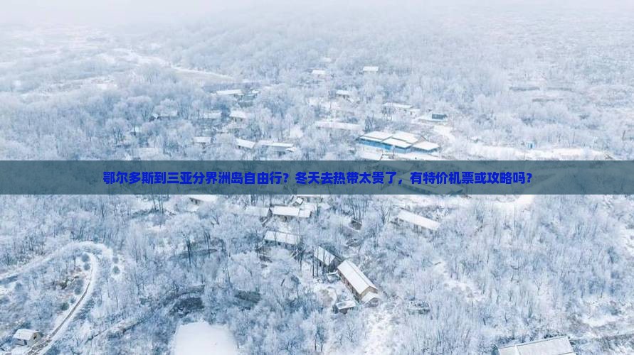 鄂尔多斯到三亚分界洲岛自由行？冬天去热带太贵了，有特价机票或攻略吗？