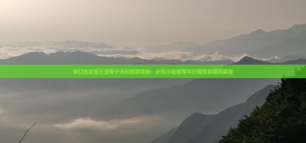 海口出发至三亚椰子洲岛旅游攻略:必吃小吃推荐与行程规划疑问解答 海口出发至三亚椰子洲岛旅游攻略:必吃小吃推荐与行程规划疑问解答