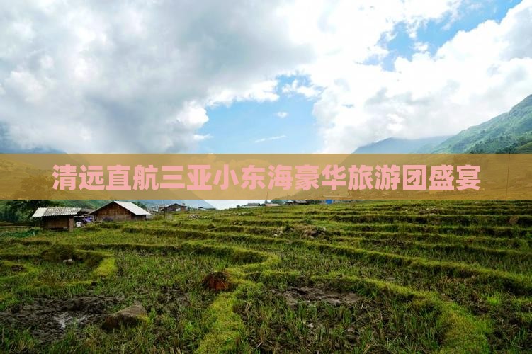 清远直航三亚小东海豪华旅游团盛宴