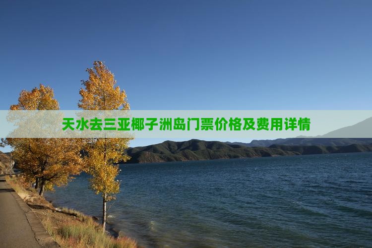 天水去三亚椰子洲岛门票价格及费用详情