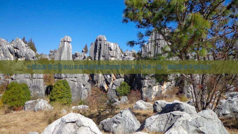 十堰出发至三亚半山半岛帆船港旅游攻略与热门打卡点一览，哪些景点不容错过？