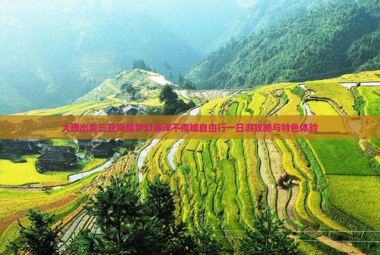 大理出发三亚海昌梦幻海洋不夜城自由行一日游攻略与特色体验