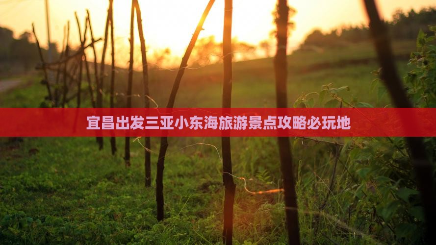 宜昌出发三亚小东海旅游景点攻略必玩地