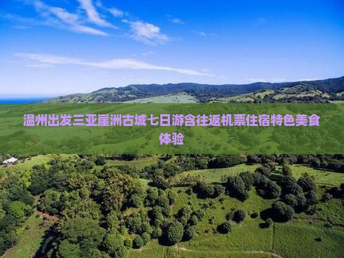 温州出发三亚崖洲古城七日游含往返机票住宿特色美食体验
