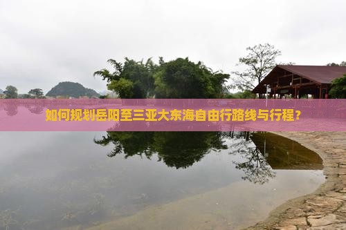 如何规划岳阳至三亚大东海自由行路线与行程？