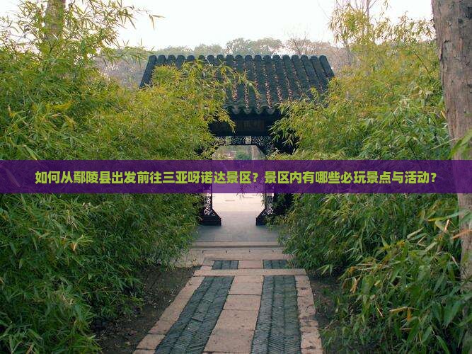 如何从鄢陵县出发前往三亚呀诺达景区？景区内有哪些必玩景点与活动？