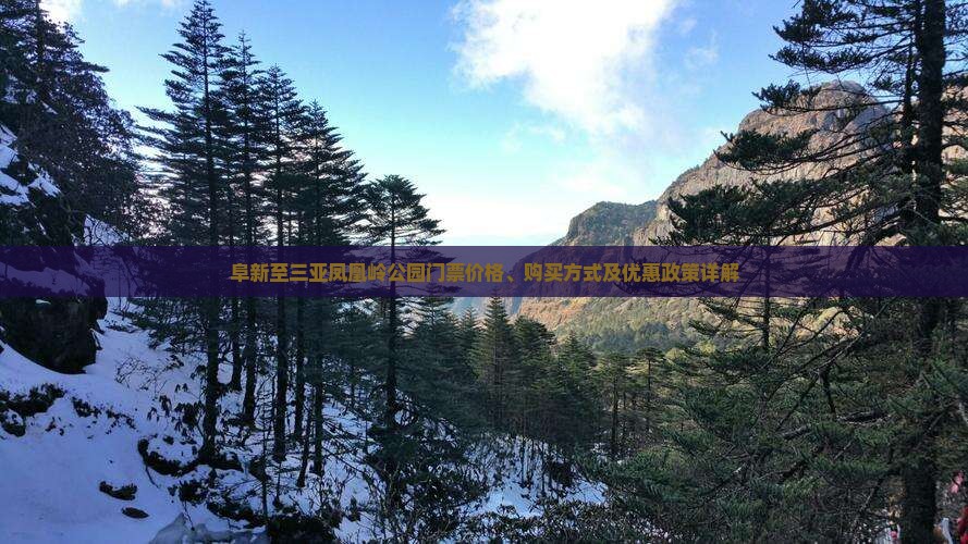 阜新至三亚凤凰岭公园门票价格、购买方式及优惠政策详解