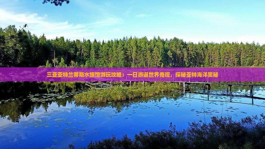 三亚亚特兰蒂斯水族馆游玩攻略：一日游遍世界奇观，探秘亚特海洋奥秘