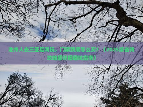 池州前往三亚后海门票