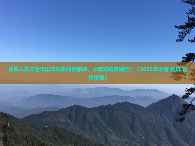 吕梁前往三亚半山半岛帆船港旅游小吃