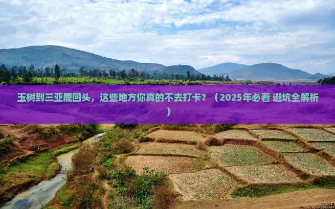 玉树前往三亚鹿回头必玩地