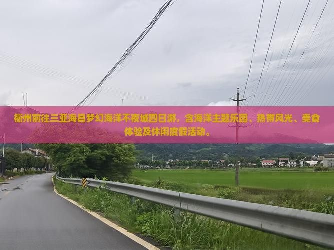 衢州前往三亚海昌梦幻海洋不夜城四日游