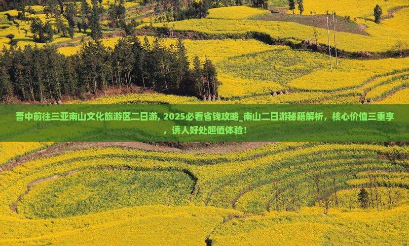 晋中前往三亚南山文化旅游区二日游