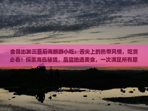 金昌出发三亚后海旅游小吃