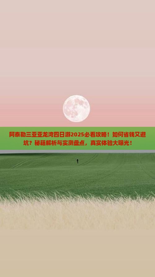 阿泰勒前往三亚亚龙湾四日游