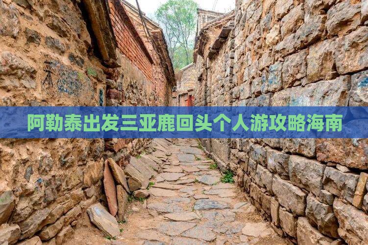 阿勒泰出发三亚鹿回头个人游