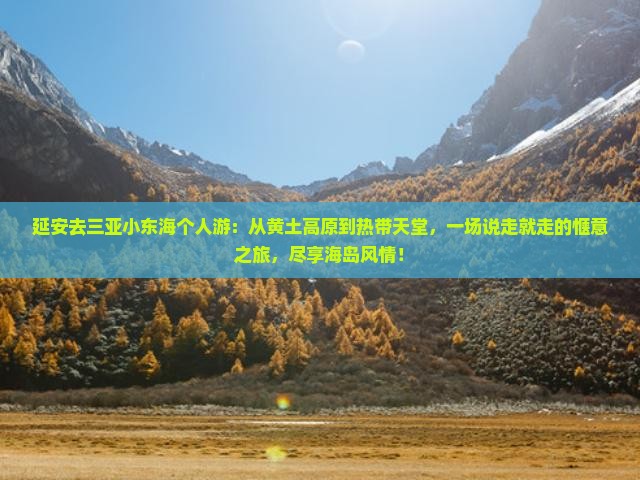 延安去三亚小东海个人游