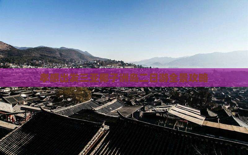 孝感出发三亚椰子洲岛二日游全景攻略