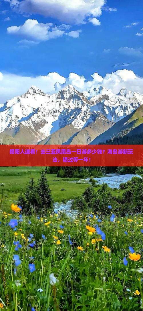 揭阳人速看！去三亚凤凰岛一日游多少钱？海岛游新玩法，错过等一年！