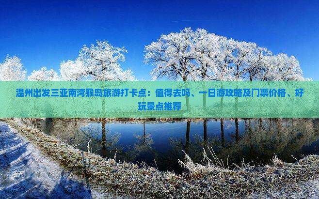 温州出发三亚南湾猴岛旅游打卡点：值得去吗、一日游攻略及门票价格、好玩景点推荐