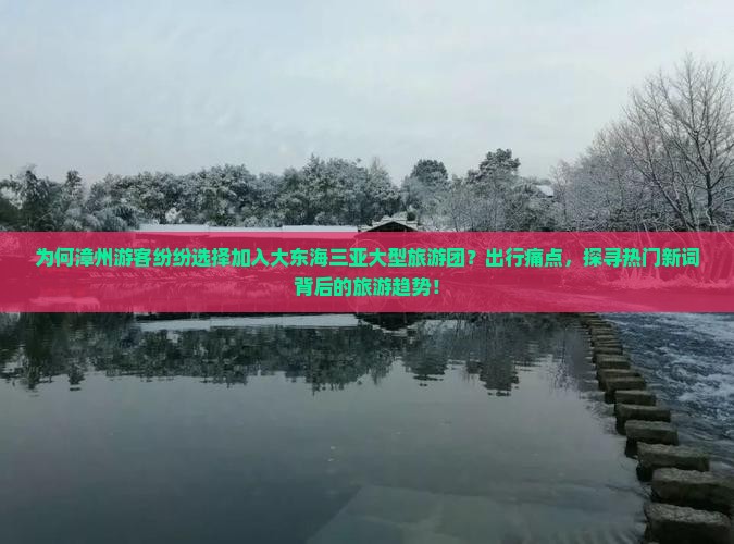 为何漳州游客纷纷选择加入大东海三亚大型旅游团？出行痛点，探寻热门新词背后的旅游趋势！