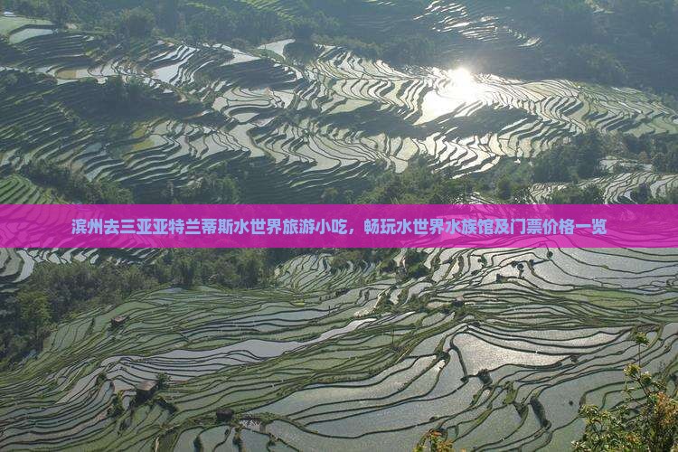 滨州去三亚亚特兰蒂斯水世界旅游小吃，畅玩水世界水族馆及门票价格一览