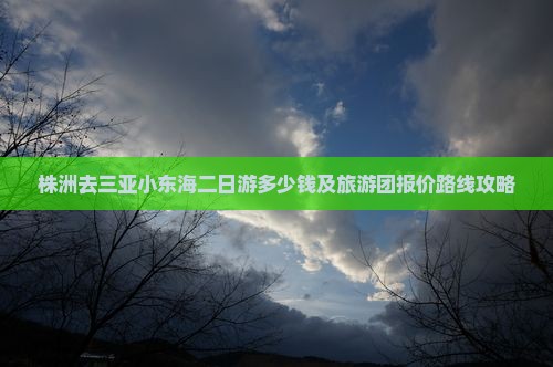 株洲去三亚小东海二日游多少钱及旅游团报价路线攻略