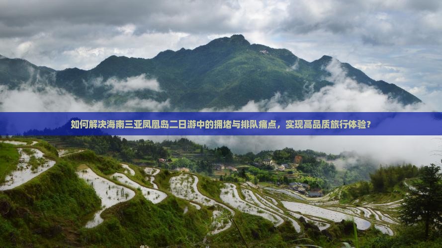 如何解决海南三亚凤凰岛二日游中的拥堵与排队痛点，实现高品质旅行体验？