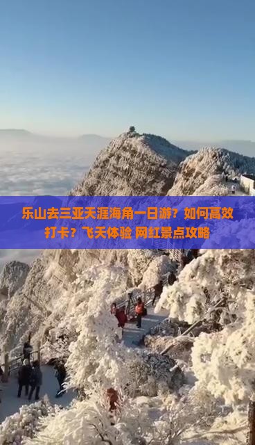 乐山去三亚天涯海角一日游？如何高效打卡？飞天体验+网红景点攻略