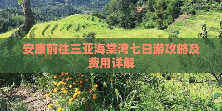 安康前往三亚海棠湾七日游攻略及费用详解