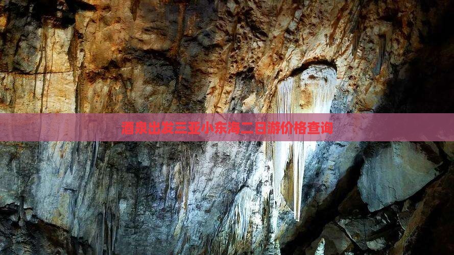 酒泉出发三亚小东海二日游价格查询