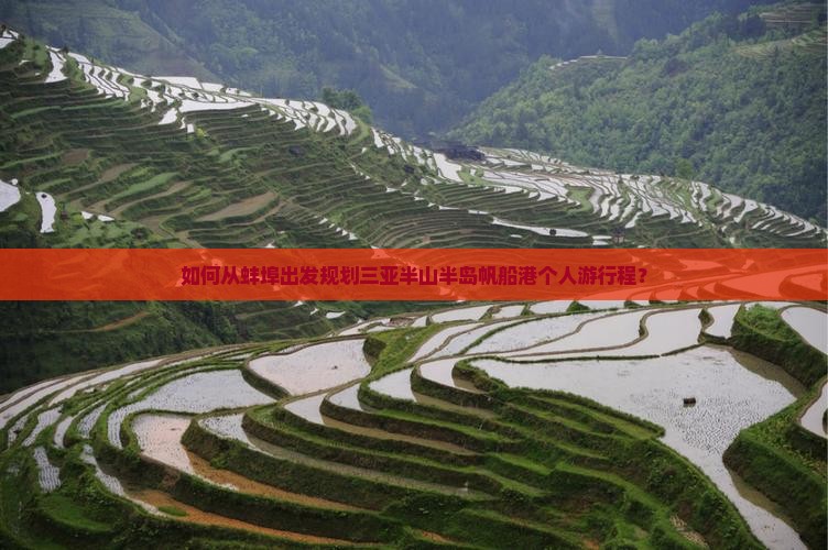 如何从蚌埠出发规划三亚半山半岛帆船港个人游行程？