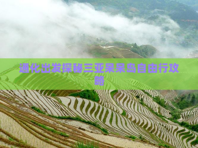 通化出发探秘三亚呆呆岛自由行攻略