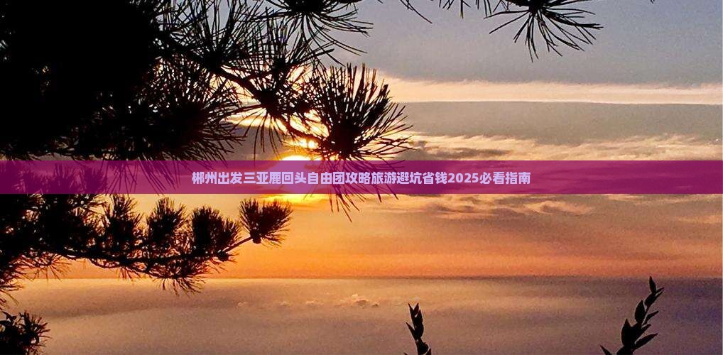 郴州出发三亚鹿回头自由团