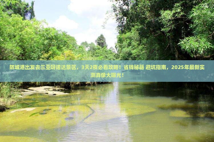 防城港出发三亚呀诺达景区旅游打卡点