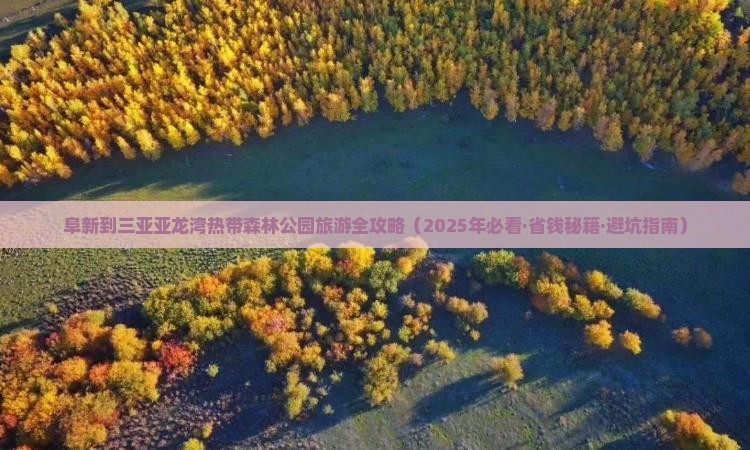 阜新去三亚亚龙湾热带森林公园三日游