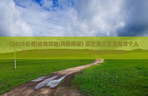 崇左去三亚亚龙湾个人游