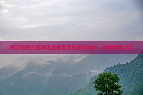 开封前往三亚呀诺达景区四日游