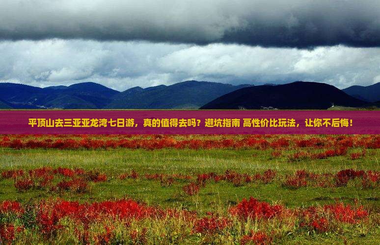 平顶山去三亚亚龙湾七日游